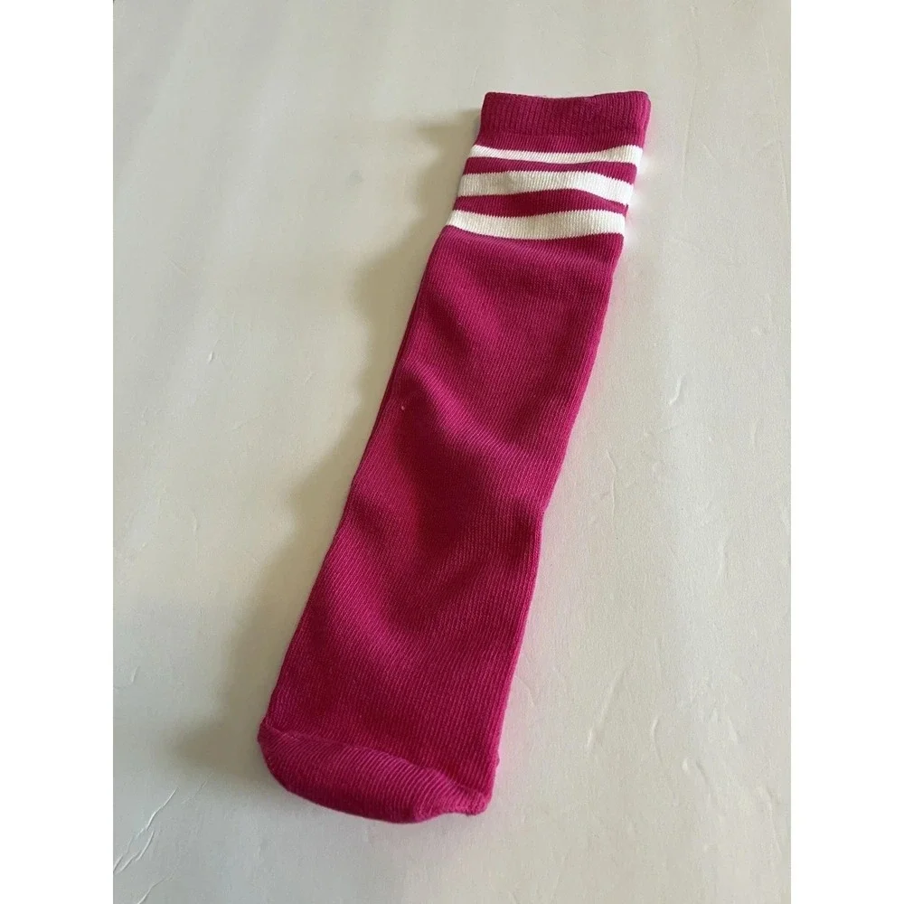 Enbaohui Soccer Socks Kids Toddler Pink Like New Three Stripes Sport Tube C284